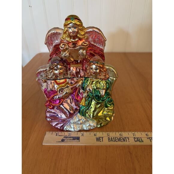 Vtg Christopher Radko 2005 Starad Bright Angel Candy Box Christmas Collectible - Picture 14 of 15